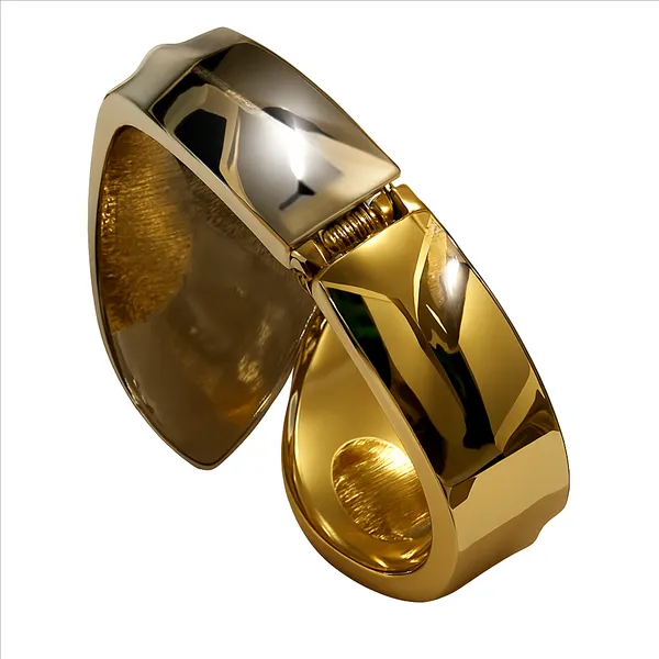 Two_Tone_Golden_And_Silver_Alloy__Bracelet_For_Women