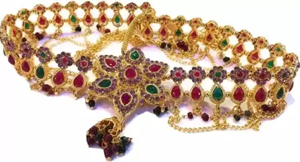 Multicolor_Alloy__Crystal_Waist_Band_For_Women
