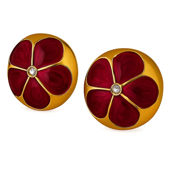 Maroon_Alloy_Artificial_Beads_And_Stone_Minakari_Earring_For_Women