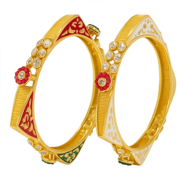 Golden_Alloy_Artificial_Stone_And_Beads_Bangles_For_Women