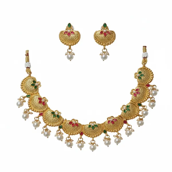 Gold_plated_alloy_necklace_set