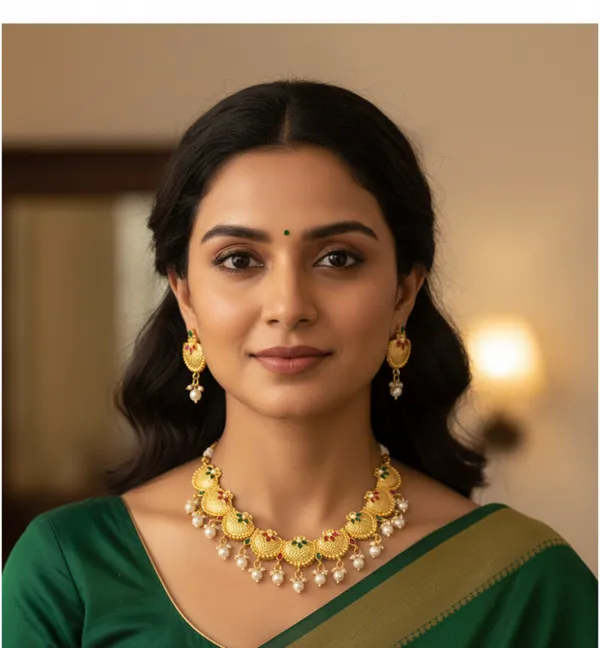Gold_plated_alloy_necklace_set