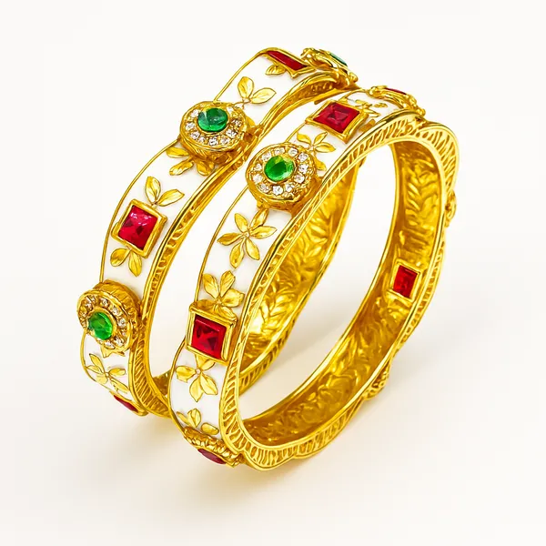 Gold_Plated_Alloy_Bangles_For_Women_And_Girls