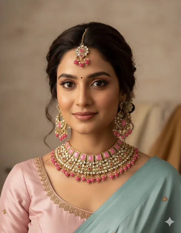 Gold_Plated_Alloy_Necklace_With_Mang_Tikka
