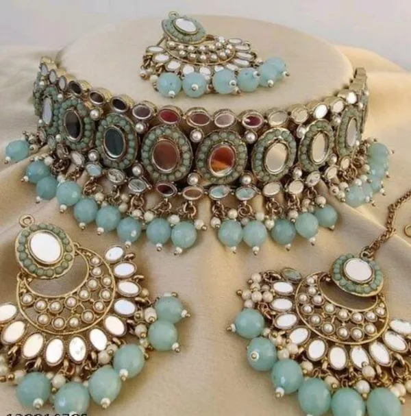 Alloy_Gold_Plated_Necklace_Set_For_Women