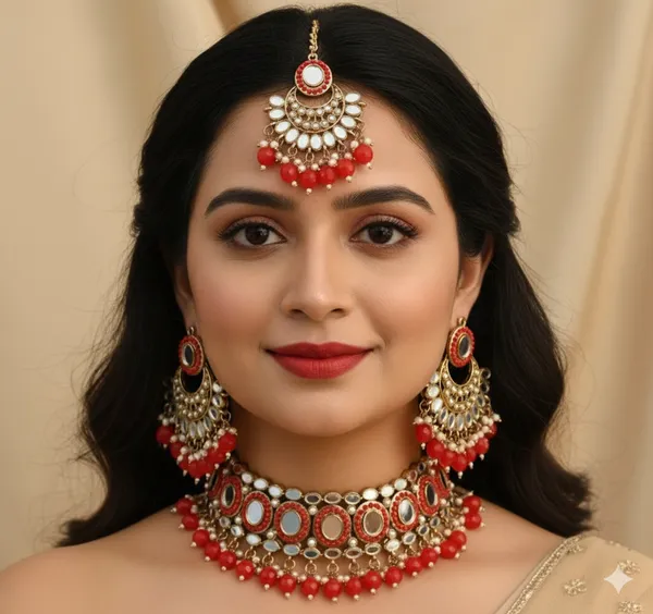 Alloy_Gold_Plated_Necklace_Set_For_Women