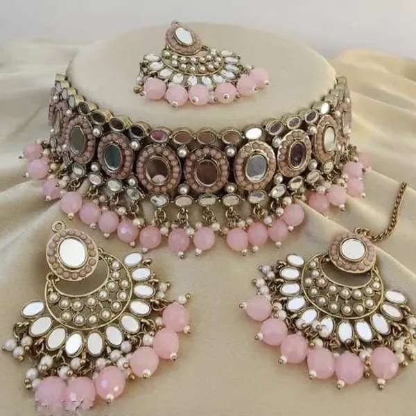 Alloy_Gold_Plated_Necklace_Set_For_Women