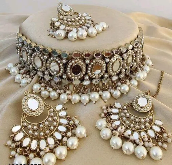 Alloy_Gold_Plated_Necklace_Set_For_Women