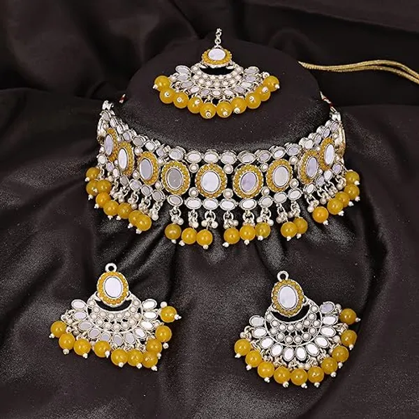Alloy_Gold_Plated_Necklace_Set_For_Women