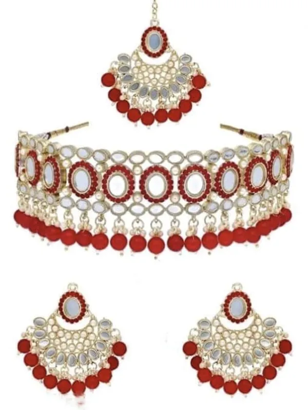 Alloy_Gold_Plated_Necklace_Set_For_Women