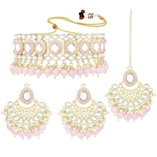 Alloy_Gold_Plated_Necklace_Set_For_Women