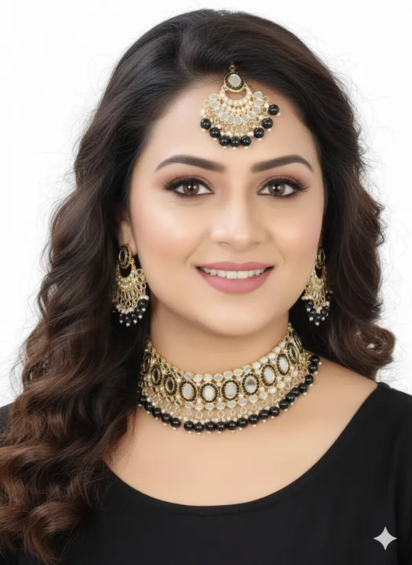 Alloy_Gold_Plated_Necklace_Set_For_Women
