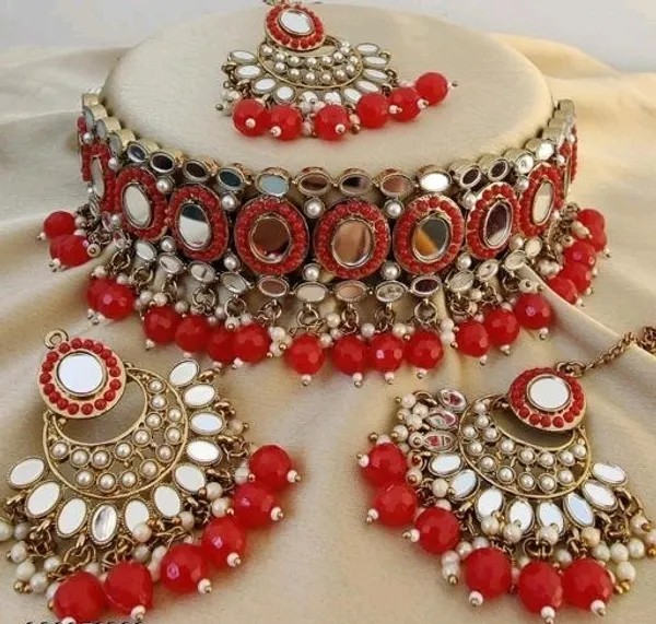 Alloy_Gold_Plated_Necklace_Set_For_Women