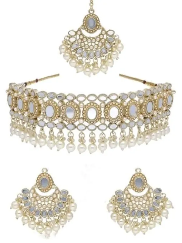 Alloy_Gold_Plated_Necklace_Set_For_Women