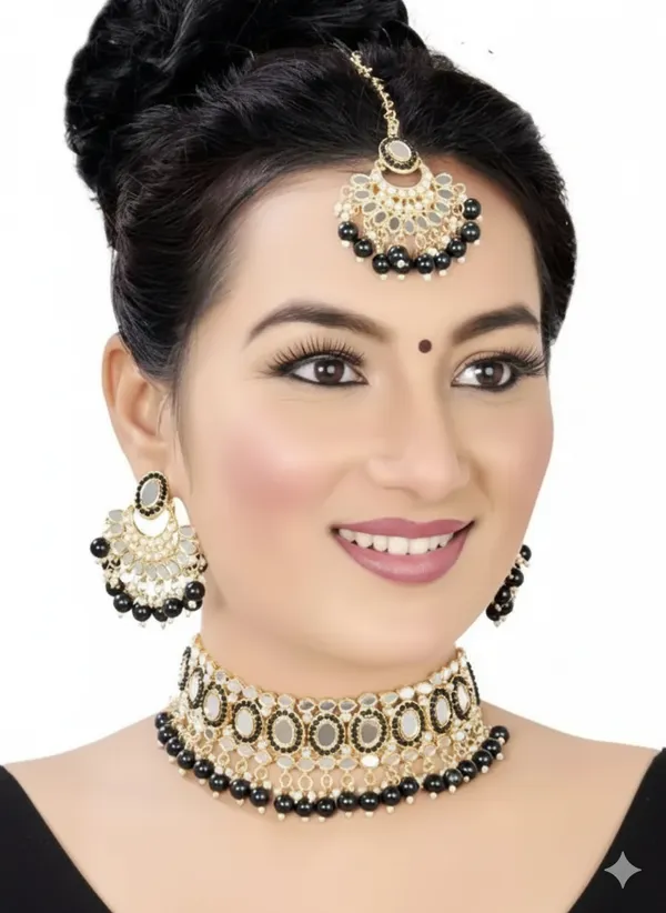 Alloy_Gold_Plated_Necklace_Set_For_Women