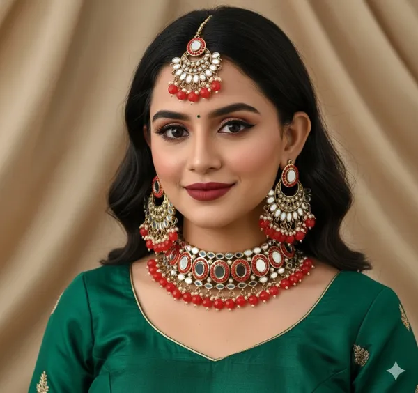 Alloy_Gold_Plated_Necklace_Set_For_Women
