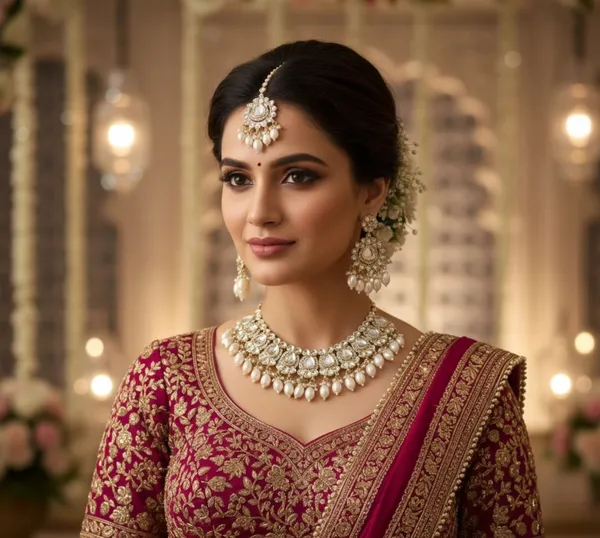 Gold_Plated_Alloy_Necklace_Set_With_Mang_Tikka