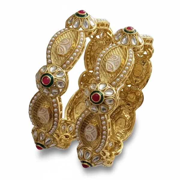 Gold_Plated_Alloy_Bangles_For_Women_And_Girl