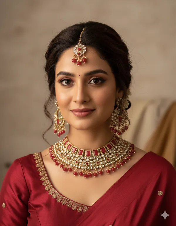 Gold_Plated_Necklace_Set_With_Mang_Tikka