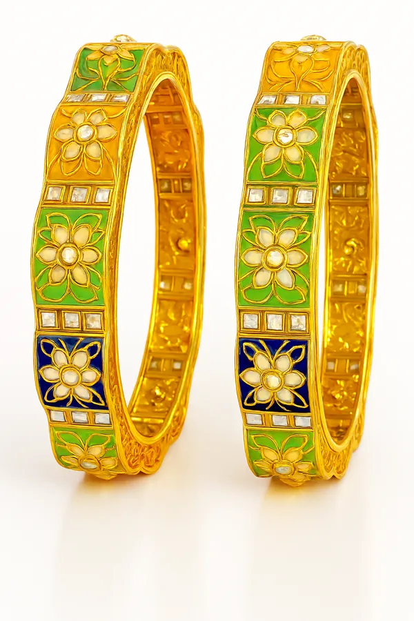 Golden_Alloy_Artificial_Stone_And_Beads_Bangles_For_Women