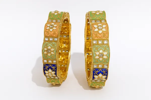 Golden_Alloy_Artificial_Stone_And_Beads_Bangles_For_Women