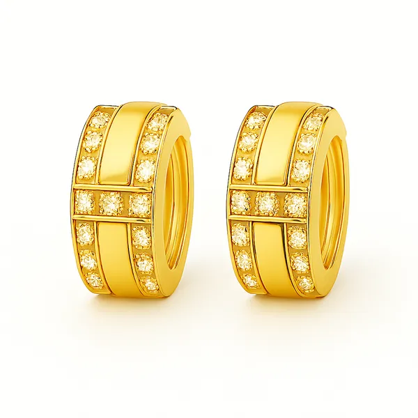 Diamond_Huggie_Hoop_Earrings_For_Women