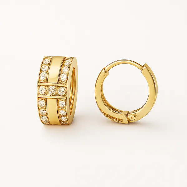 Diamond_Huggie_Hoop_Earrings_For_Women