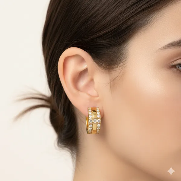 Diamond_Huggie_Hoop_Earrings_For_Women
