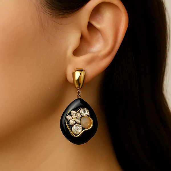 Black_Alloy_Artificial_Beads_And_Stone_Minakari_Earring_For_Women