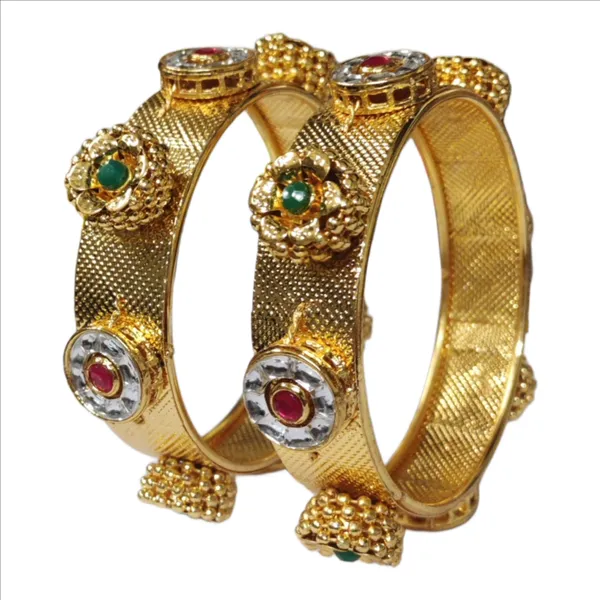 Golden_Alloy_Artificial_Stone_And_Beads_Bangles_For_Women