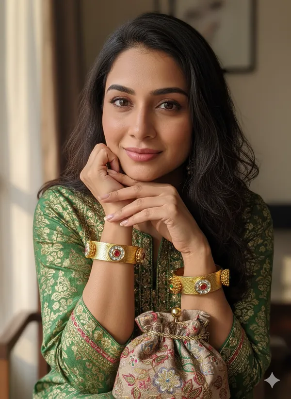 Golden_Alloy_Artificial_Stone_And_Beads_Bangles_For_Women