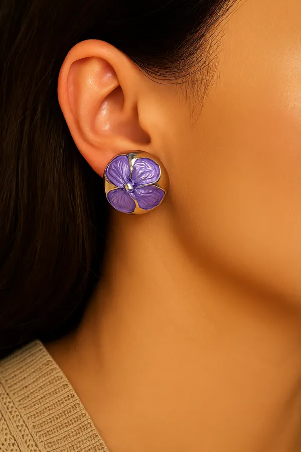 Purple_Alloy_Artificial_Beads_And_Stone_Minakari_Earring_For_Women