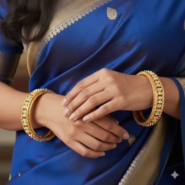 Golden_Alloy_Artificial_Stone_And_Beads_Bangles_For_Women