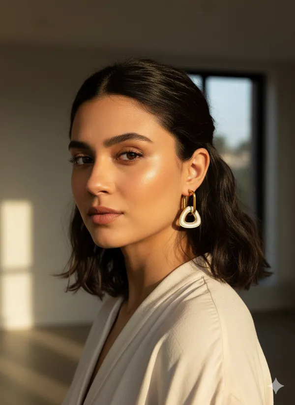 Golden_Linked_Triangle_Earring_For_Women