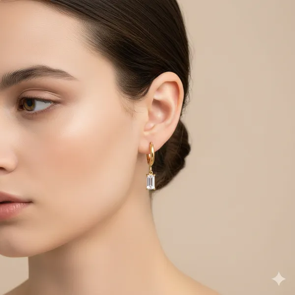 Luminous__Diamond_Hoop_Earring_For_Women