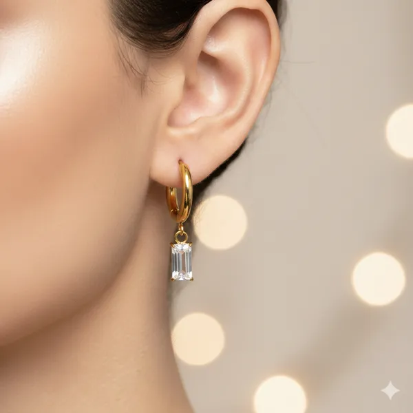 Luminous__Diamond_Hoop_Earring_For_Women