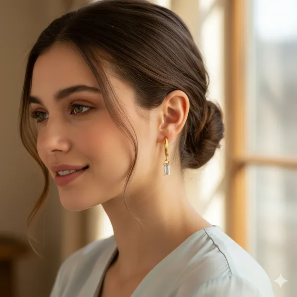 Luminous__Diamond_Hoop_Earring_For_Women