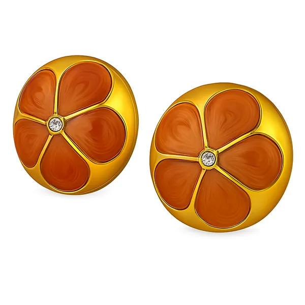Orange_Alloy_Artificial_Beads_And_Stone_Minakari_Earring_For_Women