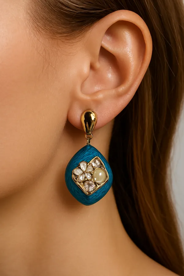 Teal_Alloy_Artificial_Beads_And_Stone_Minakari_Earring_For_Women