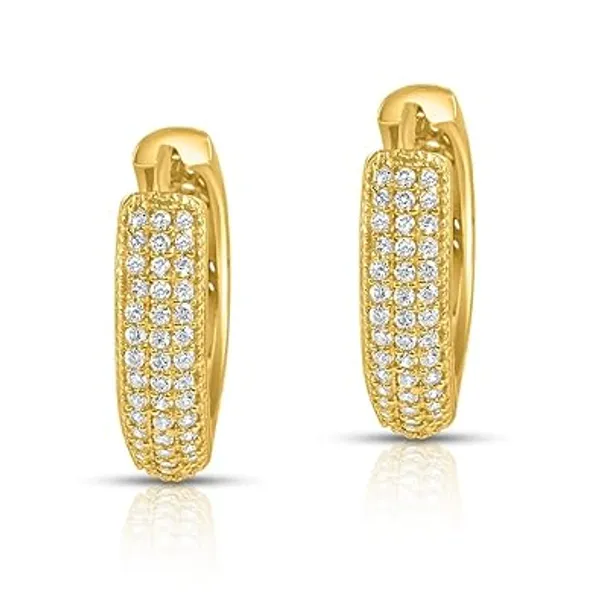 Diamond_Huggie_Hoop_Earrings_For_Women