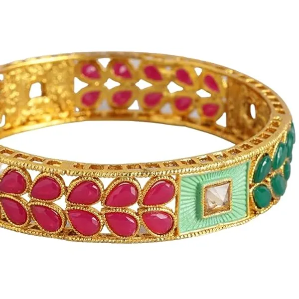 Golden_Alloy_Artificial_Stone_And_Beads_Bangles_For_Women