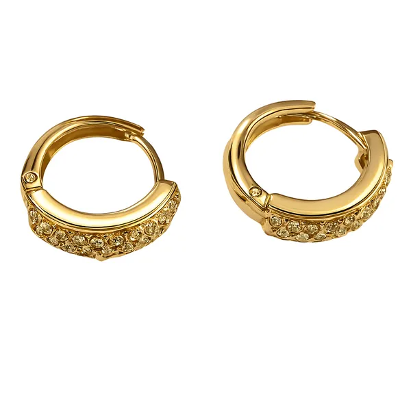 Golden_Diamond_Stud_Hoop_Earring_For_Women