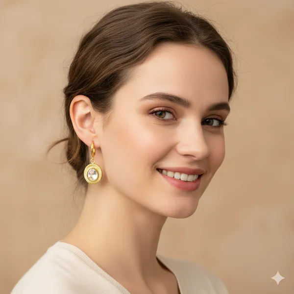 Solitaire_Drop_Hoop_Earrings