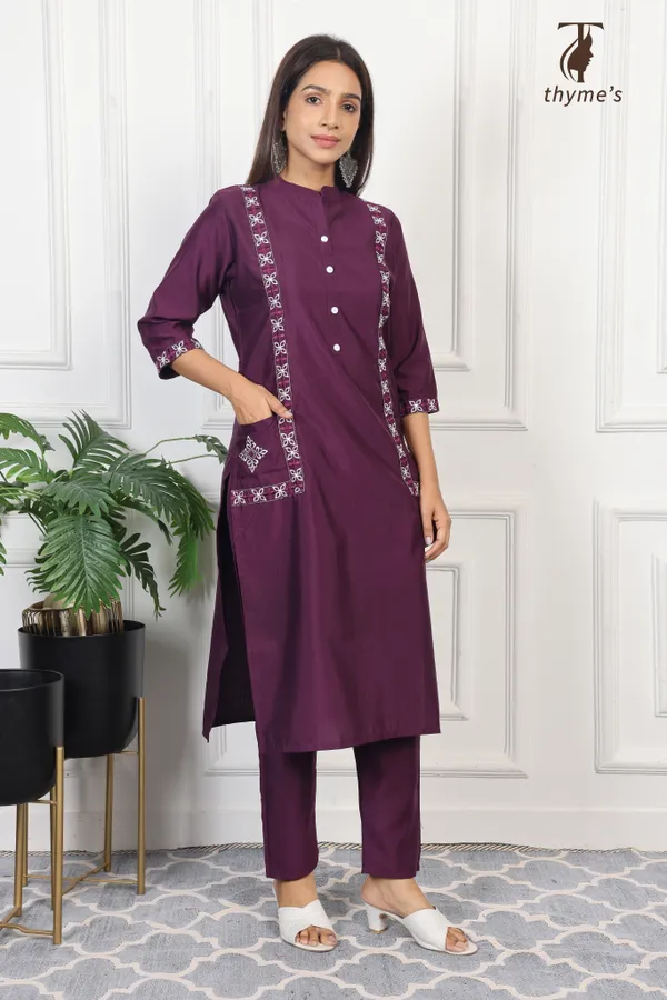 Purple_Vatican_Embroidery_Work_Co-Ord_Set_For_Women