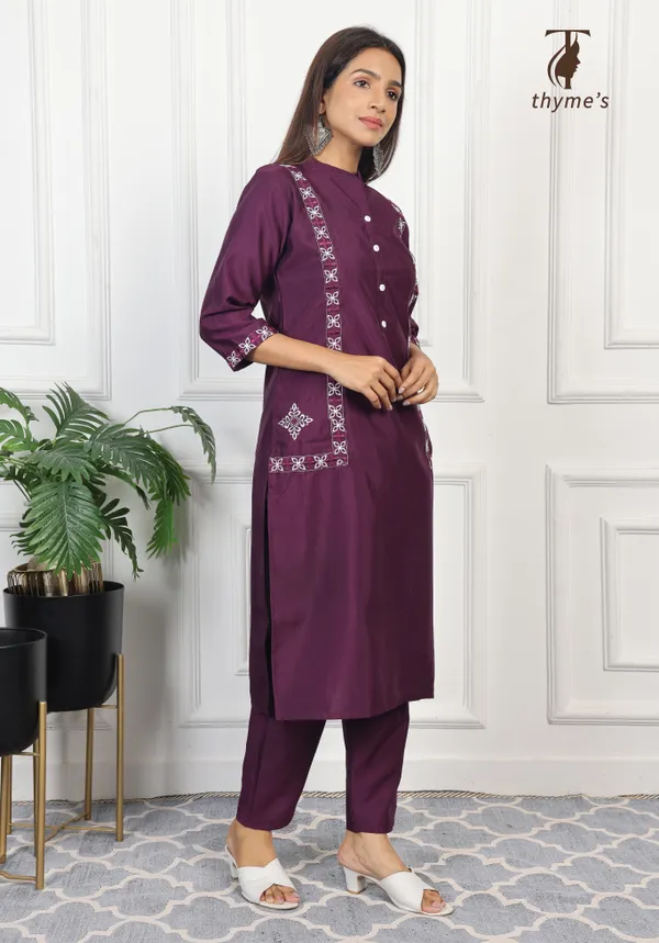 Purple_Vatican_Embroidery_Work_Co-Ord_Set_For_Women