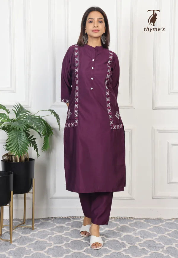 Purple_Vatican_Embroidery_Work_Co-Ord_Set_For_Women