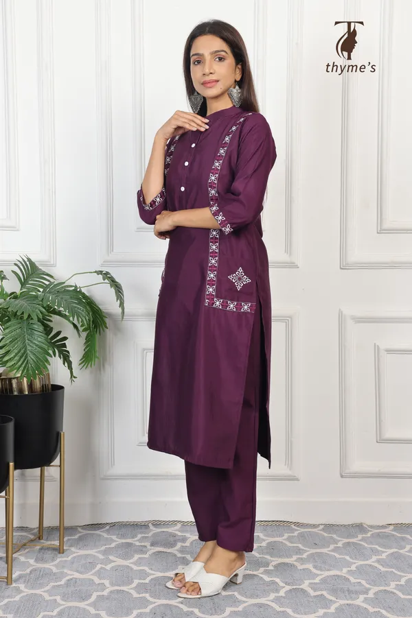 Purple_Vatican_Embroidery_Work_Co-Ord_Set_For_Women