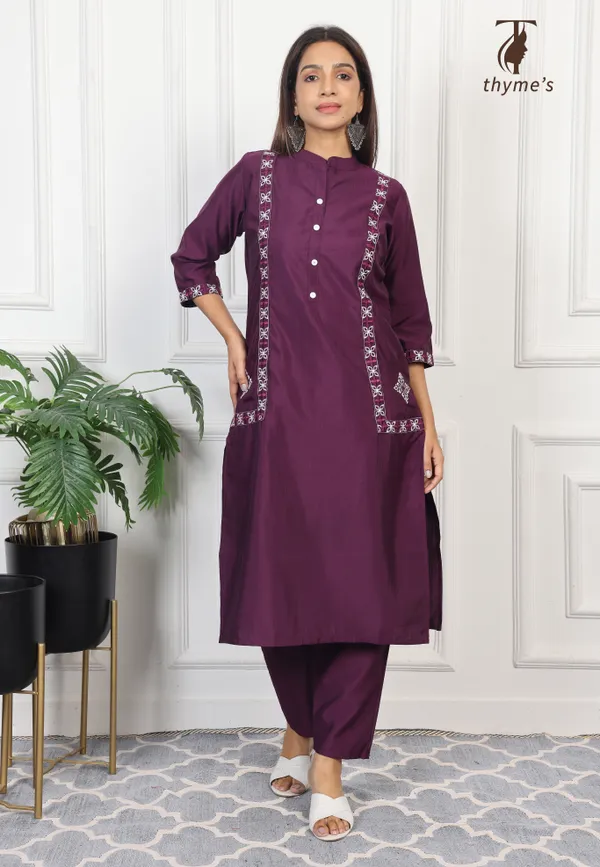 Purple_Vatican_Embroidery_Work_Co-Ord_Set_For_Women