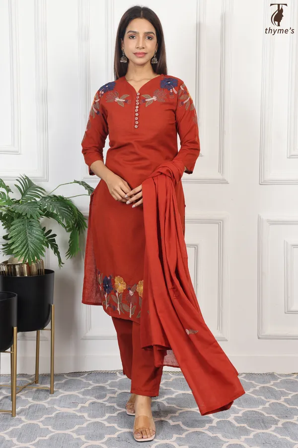 Terracotta_Kurta_Set_For_Women