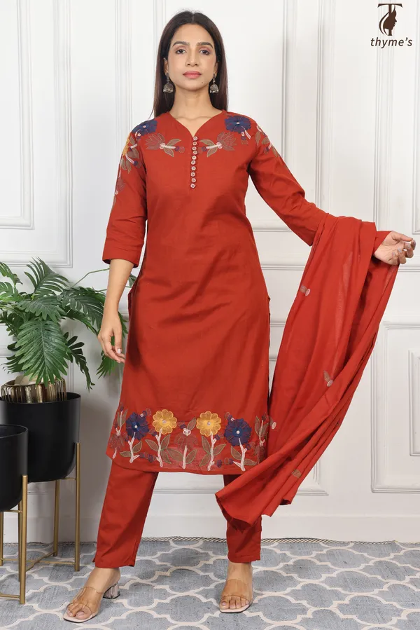 Terracotta_Kurta_Set_For_Women